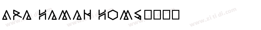 Ara Hamah Homs字体转换
